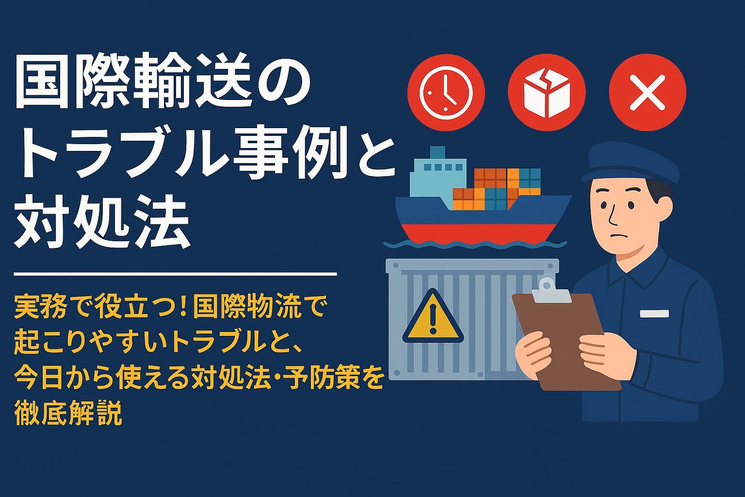 海外発送トラブル事例集と対策ポイントを徹底解説！海外輸送時の輸出入で安く送れる海外輸送代行会社も紹介！